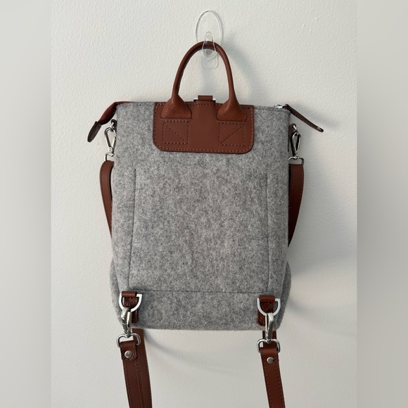 GRAF LANTZ MINI BEDFORD Merino Wool BACKPACK, Sienna leather - Picture 9 of 16